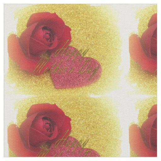 happy mothers day fabric