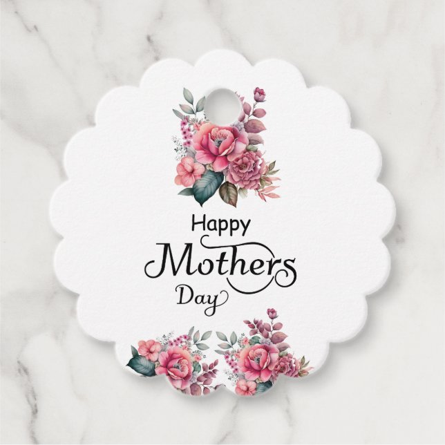 Happy Mothers Day Favor Tags (Front)