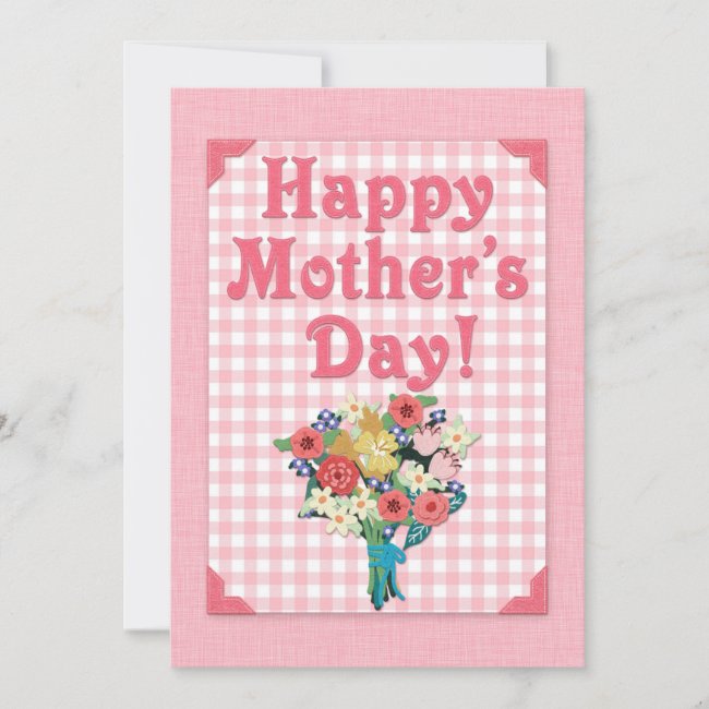 Happy Mother's Day Felt Style Bouquet