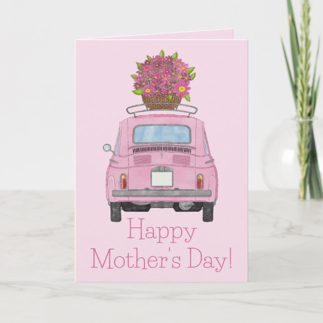 Happy Mother's Day Fiat 500 Card (Front)