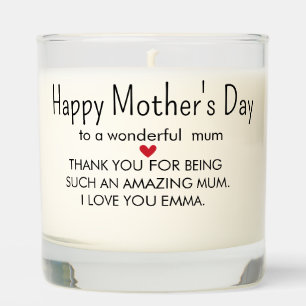 Happy Mother's Day,  First Mother's Day  Scented Candle