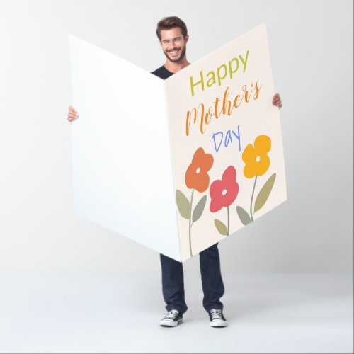 Happy Mothers Day Floral Blooms     Card