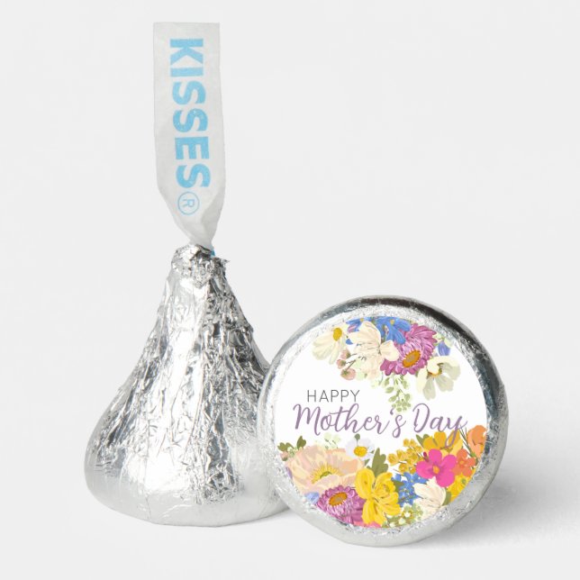 Happy Mother's Day Floral Blooms  Hershey®'s Kisses® (Front)