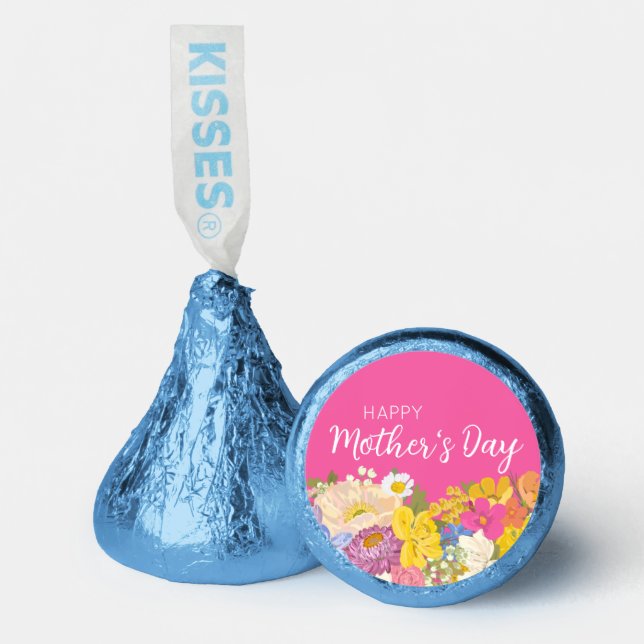 Happy Mother's Day Floral Blooms  Hershey®'s Kisses® (Front)