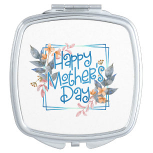 Happy Mother's Day Floral Frame   Mirror