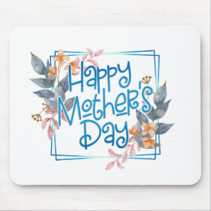 Happy Mother's Day Floral Frame   Mousepad