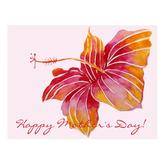Happy Mother's Day | Floral Hawaii Postcard