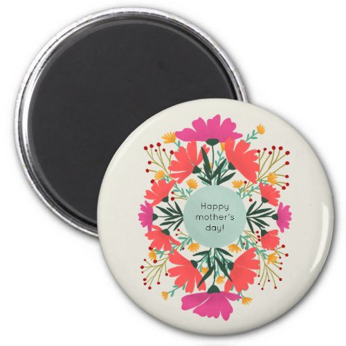 Happy mothers day floral magnet