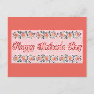 Happy Mother's Day Floral Postcard