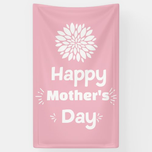 Happy Mothers Day _ floral typography Banner
