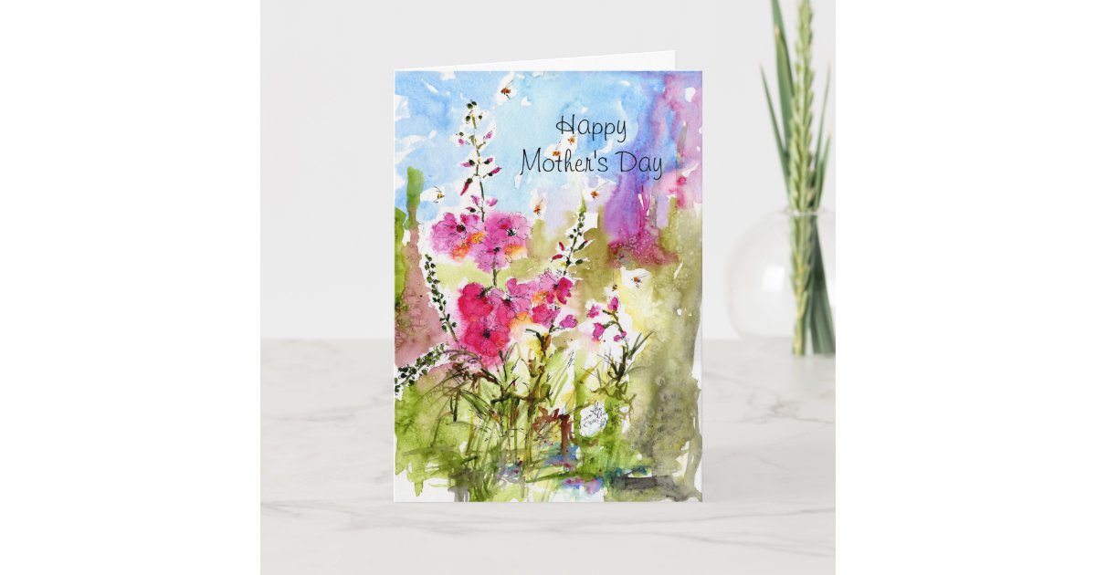 Happy Mother's Day Floral Watercolor Card | Zazzle