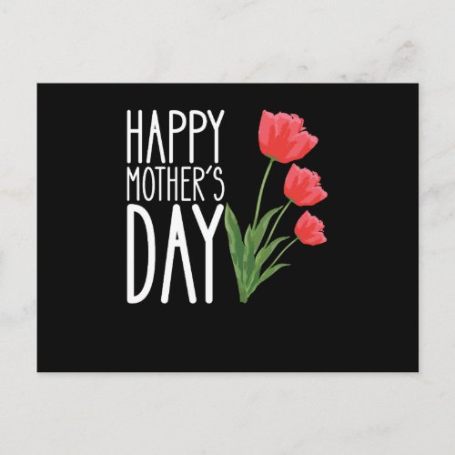 Happy Mothers Day Flower Postcard