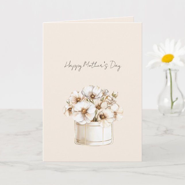 Happy Mother's Day Flowers Card (Small Plant)