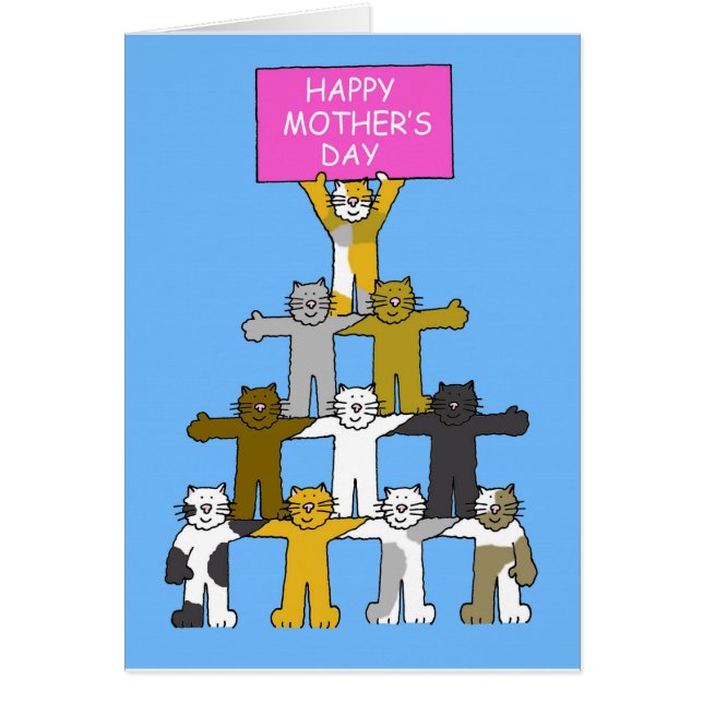 Happy Mother's Day for Cat Lover Cards (Front)