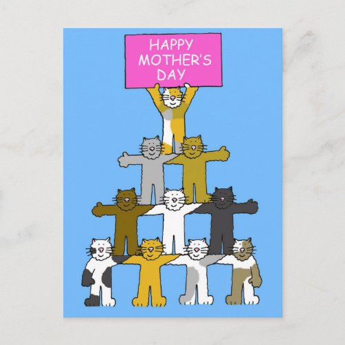 Happy Mothers Day for Cat Lover Postcard