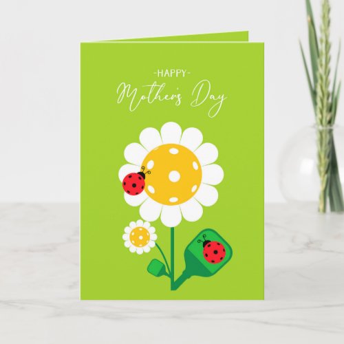 Happy Mothers Day for Pickleball Mom cute Card