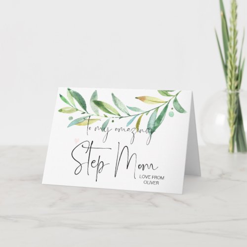 Happy Mothers Day For the Best Step Mom StepMother Card