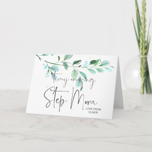 Happy Mothers Day For the Best Step Mom StepMother Card