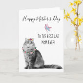 Happy Mother's Day From Cat Best Cat Mom Card | Zazzle