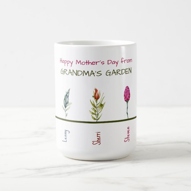Happy Mother's Day from GRANDMA'S GARDEN Coffee Mug (Center)