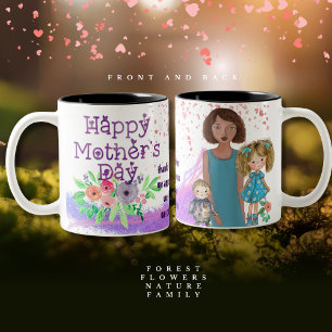 HAPPY MOTHER'S DAY from kids Two-Tone Coffee Mug
