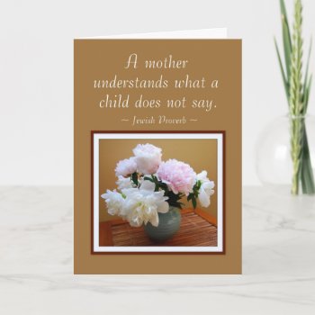 Happy Mother's Day From Son Peonies Card by catherinesherman at Zazzle