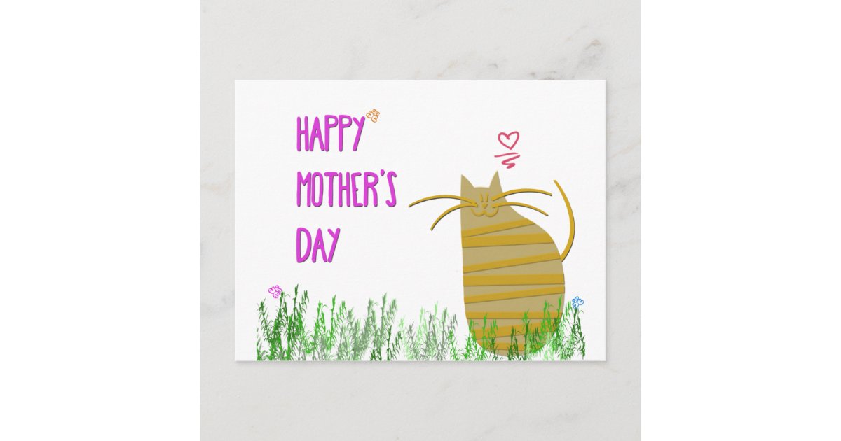 Happy Mother's Day | From the Cat Postcard | Zazzle