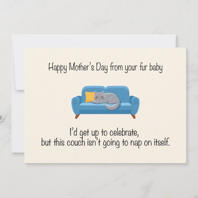 Happy Mother's Day from your fur baby Holiday Card (Front)