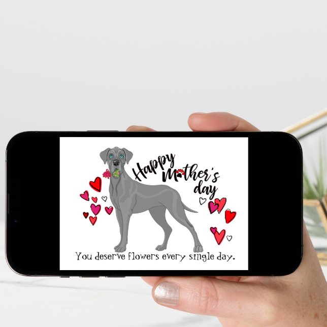 Happy Mother's Day from your Great Dane Card (Front Digital)