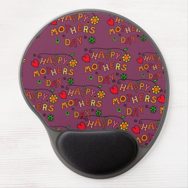 Happy Mothers Day Gel Mouse Pad (Front)