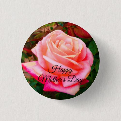 Happy Mothers Day Gemini Rose 2 Pinback Button