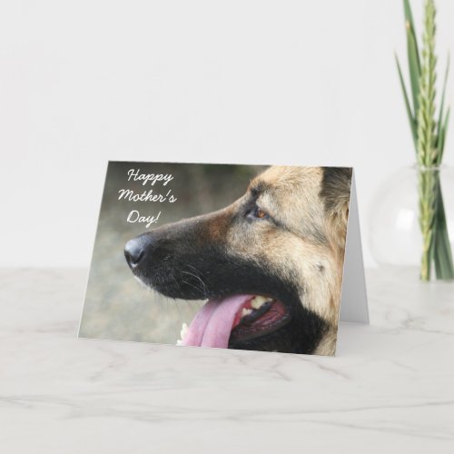 Happy Mothers Day German Shepherd Greeting Card