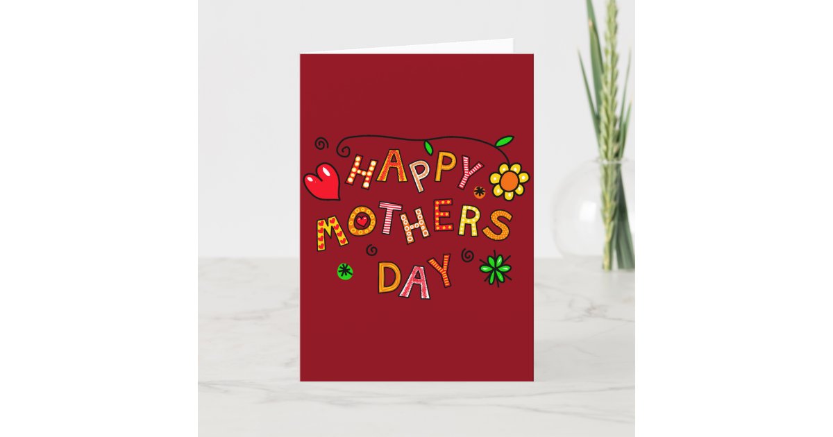 Happy Mother's Day Gift Card Zazzle