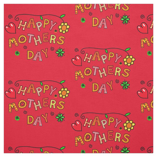 Happy Mother's Day Gift Fabric (Swatch)