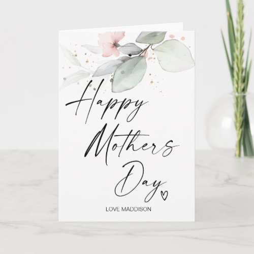 Happy Mothers Day Gift for Mom From Daughter Card