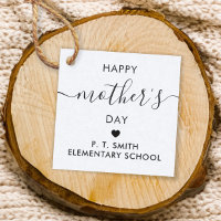Happy Mother's Day Gift Tag, Mom Tag, Kraft
