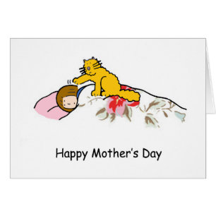 Happy Mothers Day Ginger Cat Humor Cards