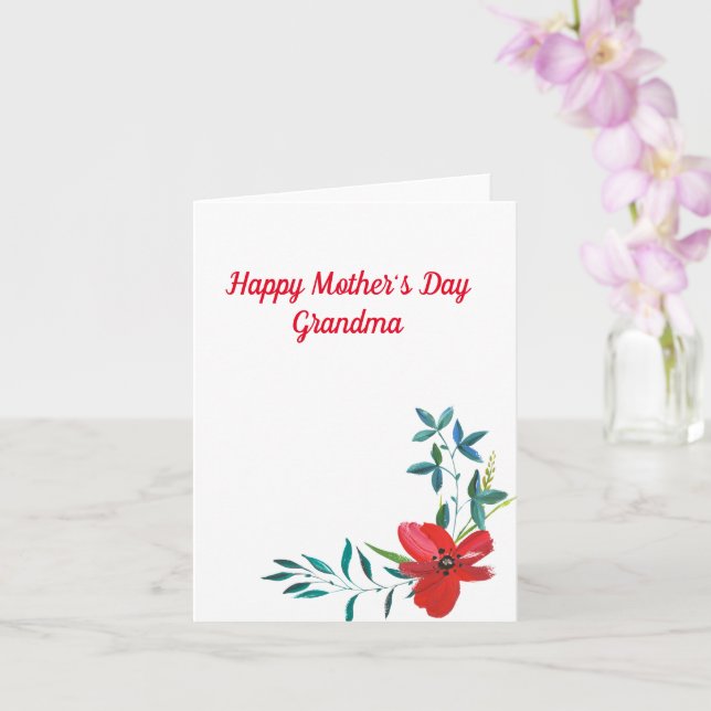 Happy Mother's Day Grandma Card (Orchid)