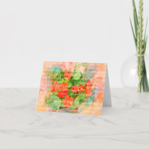 Happy Mother's Day Grandma Watercolor Floral  Card