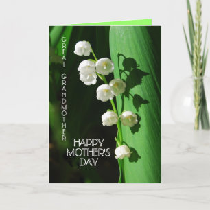 Happy Mother's Day Great Grandmother Lily of the V Card