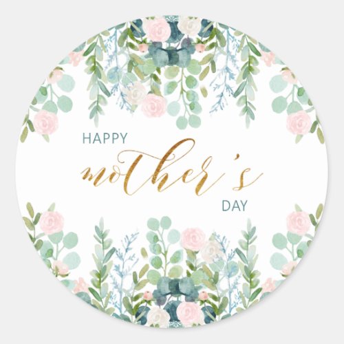 Happy Mothers Day Greenery Sticker