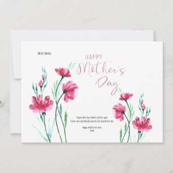 Happy Mother's Day Greeting Card by heartfeltclub at Zazzle