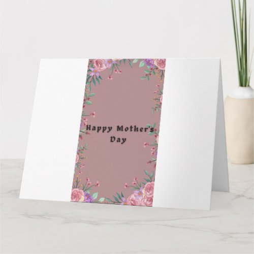 Happy mothers day greeting card