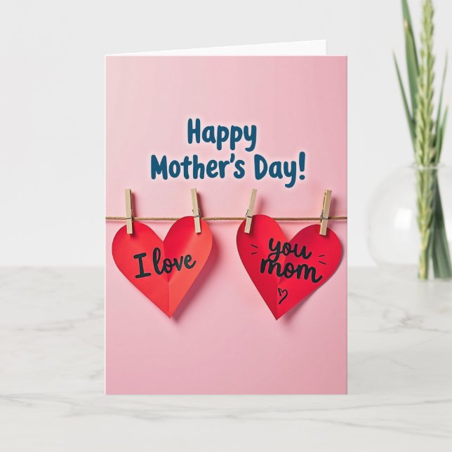 Happy Mothers Day Handmade Card (Front)