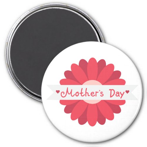 Happy Mothers Day Handwritten Lettering Gift Magnet