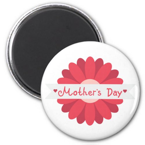 Happy Mothers Day Handwritten Lettering Gift Magnet