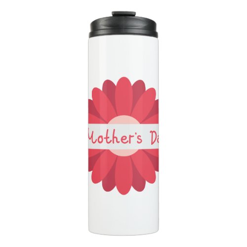Happy Mothers Day Handwritten Lettering Glass Edi Thermal Tumbler