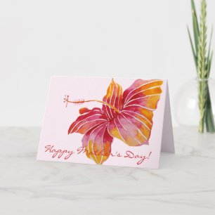 Happy Mother's Day Hawaiian Floral Card