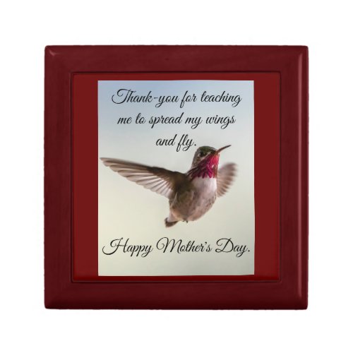 Happy Mothers Day Hummingbird Keepsake Box