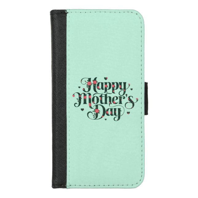 Happy Mothers Day iPhone Wallet Case (Front)